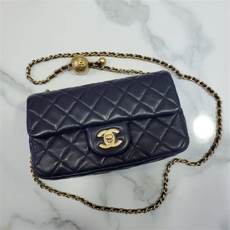 chanel mini cf gold ball